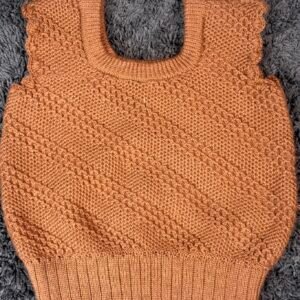 Cozy Brown Woolean Crop Top